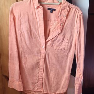 Salmon button down